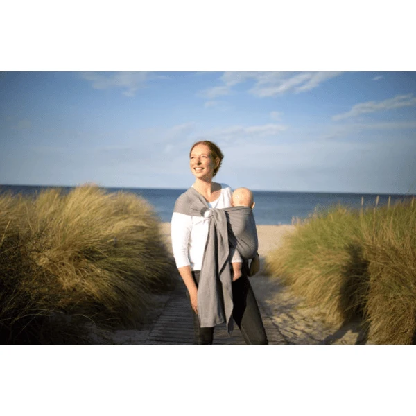 AMAZONAS Babydraagdoek Grijs 180cm 4 AMAZONAS Babydraagdoek Grijs 180cm - Afbeelding 4