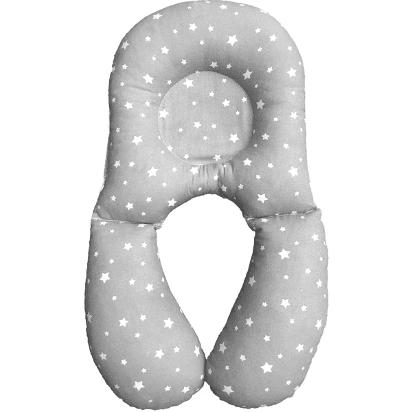 BabyDorm® Nekkussen NeckyDorm Star Grijs Met Witte Sterretjes 5 BabyDorm® Nekkussen NeckyDorm Star Grijs Met Witte Sterretjes - Afbeelding 5