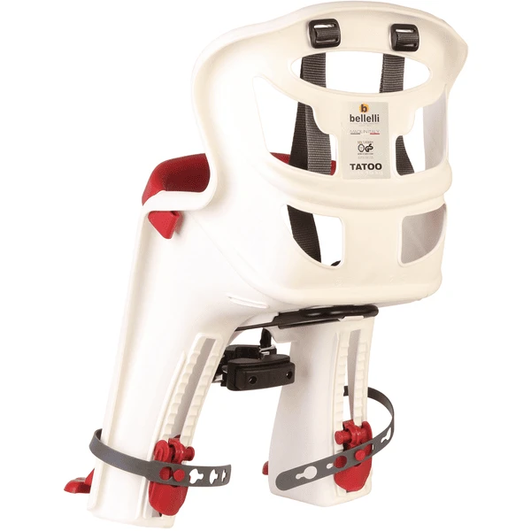 BELLELLI Bike Seat Tattoo Plus Handlefix Stuurbevestiging White Rood 4 BELLELLI Bike Seat Tattoo Plus Handlefix Stuurbevestiging White Rood - Afbeelding 4