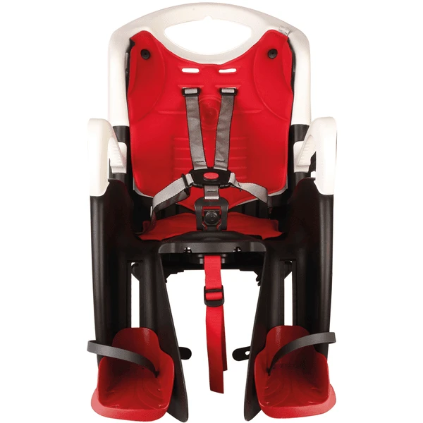 BELLELLI Fietsstoel Tiger Rekbevestiging White / Rood 2 BELLELLI Fietsstoel Tiger Rekbevestiging White / Rood - Afbeelding 2