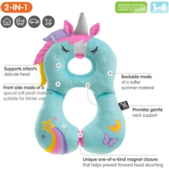 BENBAT Hoofdsteun/Neksteun Eenhoorn -Winkel Voor Kinderwagens En Accessoires benbat hoofdsteun neksteun eenhoorn a364698 2