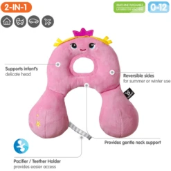 BENBAT Hoofdsteun/Neksteun Prinses Roze/roze -Winkel Voor Kinderwagens En Accessoires benbat hoofdsteun neksteun prinses roze roze a364695 2