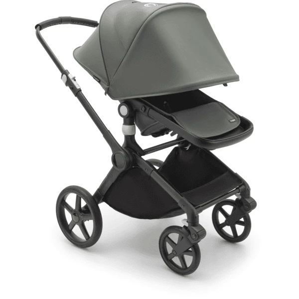 Bugaboo Kinderwagen Fox Cub Met Reiswieg En Zitje Black / Forest Green 3 Bugaboo Kinderwagen Fox Cub Met Reiswieg En Zitje Black / Forest Green - Afbeelding 3