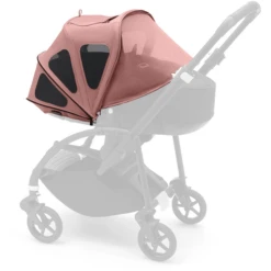 Bugaboo Zonnedak Met Ventilatie Breezy Bee Morning Pink -Winkel Voor Kinderwagens En Accessoires bugaboo zonnedak met ventilatie breezy bee morning pink a342157 3