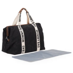 Childhome CHILD HOME Mommy Tas Handtekening Canvas Zwart -Winkel Voor Kinderwagens En Accessoires child home mommy tas handtekening canvas zwart a401397 3