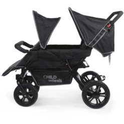 CHILDHOME Two By Two Kinderwagen 4 Children Zwart -Winkel Voor Kinderwagens En Accessoires childhome two by two kinderwagen 4 children zwart a285583 2