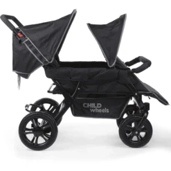 CHILDHOME Two By Two Kinderwagen 4 Children Zwart -Winkel Voor Kinderwagens En Accessoires childhome two by two kinderwagen 4 children zwart a285583 4
