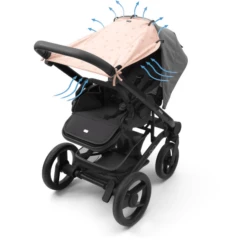 DOOKY Universal Cover Origami Zwaluw Roos 7 DOOKY Universal Cover Origami Zwaluw Roos -Winkel Voor Kinderwagens En Accessoires dooky universal cover origami zwaluw roos a396137 2