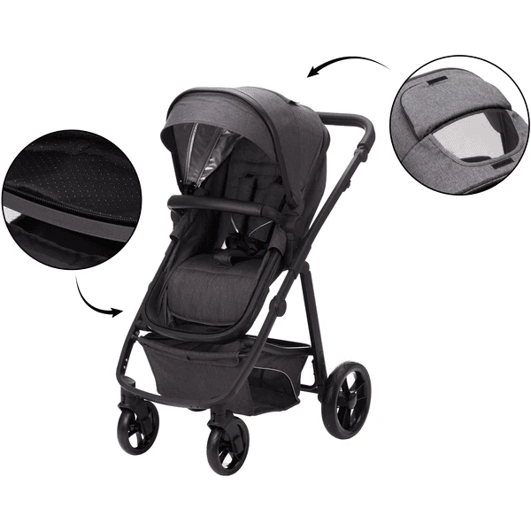 Fill Kinderwagen Set Panther Donkergrijs Melange 3 Fill Kinderwagen Set Panther Donkergrijs Melange - Afbeelding 3