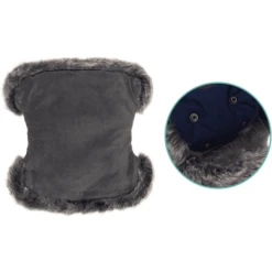 Fillikid Hand Warmer Halifax Met Bont Marine -Winkel Voor Kinderwagens En Accessoires fillikid hand warmer halifax met bont marine a377025 4