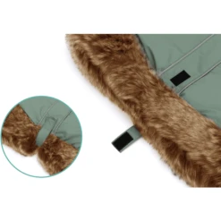 Fillikid Hand Warmer Halifax Met Bont Sage -Winkel Voor Kinderwagens En Accessoires fillikid hand warmer halifax met bont sage a377040 3