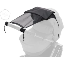 Fillikid Zonnescherm Easy Zwart Gemêleerd Voor Kinderwagen -Winkel Voor Kinderwagens En Accessoires fillikid zonnescherm easy zwart gemeleerd voor kinderwagen a346548 3