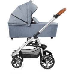 GESSLEIN Combi Kinderwagen F4 Air+, Ijsblauw Gevlekt / Ster -Winkel Voor Kinderwagens En Accessoires gesslein combi kinderwagen f4 air ijsblauw gevlekt ster a380327 2