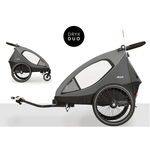 Hauck 2in1 Fietskar En Buggy Dryk Duo Grijs 2 Hauck 2in1 Fietskar En Buggy Dryk Duo Grijs - Afbeelding 2