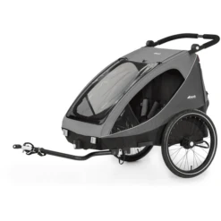 Hauck 2in1 Fietskar En Buggy Dryk Duo Grijs