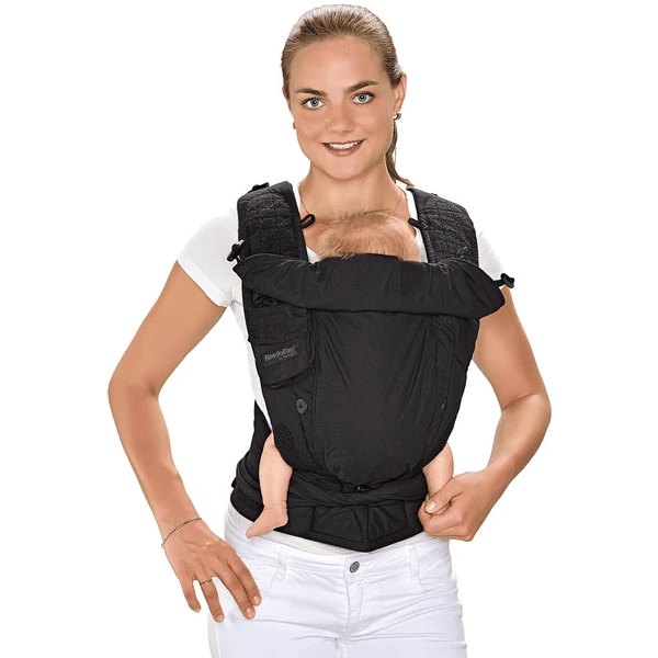 Hoppediz Draagzak Bondolino Plus Popeline One Size Zwart 4 Hoppediz Draagzak Bondolino Plus Popeline One Size Zwart - Afbeelding 4