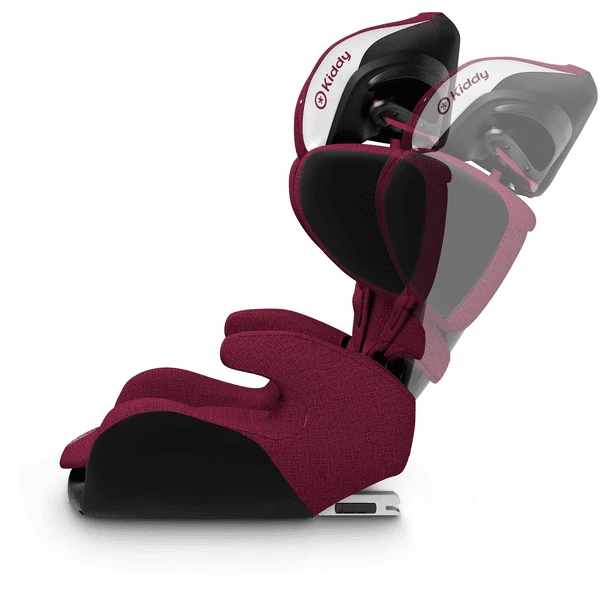 Kiddy Kinderzitje Cruiserfix 3 Beet Red Melange Icy Grey 3 Kiddy Kinderzitje Cruiserfix 3 Beet Red Melange Icy Grey - Afbeelding 3
