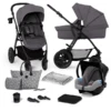 Kinderkraft Combi Kinderwagen 3 In 1 XMOOV Donkergrijs