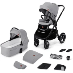 Kinderkraft Combi Kinderwagen EVERYDAY 2 In 1 Light Grijs