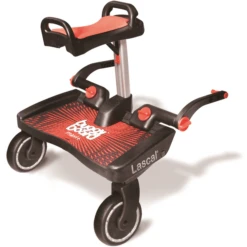 Lascal Buggy Board Maxi+ Met Zitje, Rood 8 Lascal Buggy Board Maxi+ Met Zitje, Rood -Winkel Voor Kinderwagens En Accessoires lascal buggy board maxi met zitje rood a257970 3