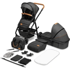 Lionelo Combi Kinderwagen Amber 2 In 1 Grey Graphite