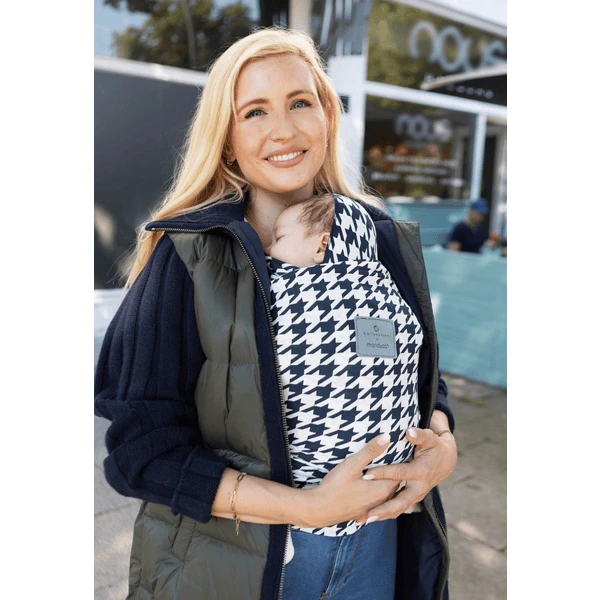 Manduca Draagdoek Sling Van Bellybutton Pepita Navy 5 Manduca Draagdoek Sling Van Bellybutton Pepita Navy - Afbeelding 5