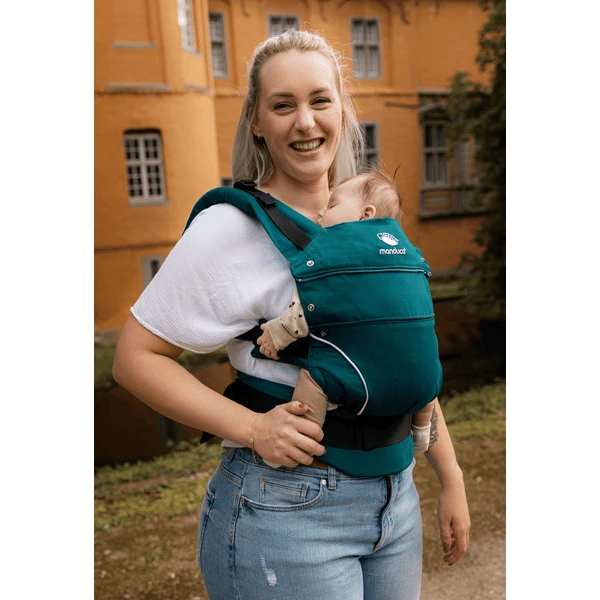 Manduca Draagzak First Pure Cotton Teal 2 Manduca Draagzak First Pure Cotton Teal - Afbeelding 2