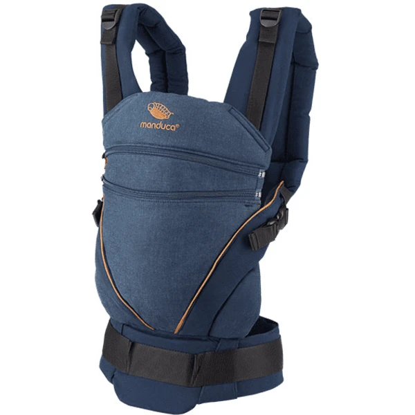 Manduca Draagzak XT Cotton Denimblue-Toffee 3 Manduca Draagzak XT Cotton Denimblue-Toffee - Afbeelding 3