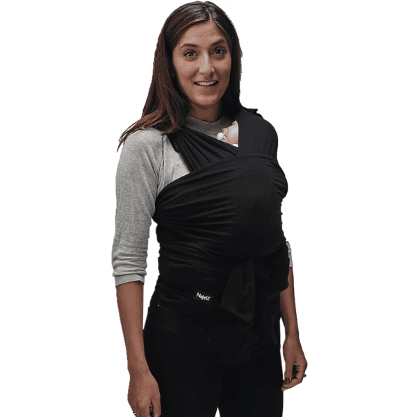 Najell Voorgevormde Draagdoek Charcoal Black 4 Najell Voorgevormde Draagdoek Charcoal Black - Afbeelding 4