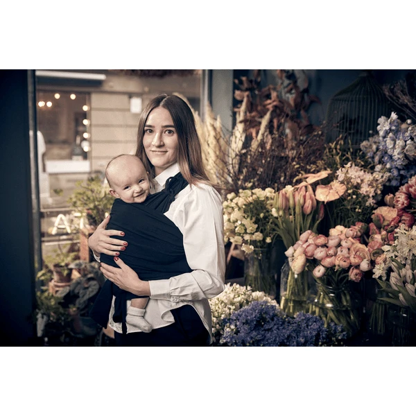 Najell Voorgevormde Draagdoek Charcoal Black 5 Najell Voorgevormde Draagdoek Charcoal Black - Afbeelding 5