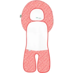 Odenwälder Autostoelhoes Babycool White Leaves Cranberry -Winkel Voor Kinderwagens En Accessoires odenwaelder autostoelhoes babycool white leaves cranberry a347168 3