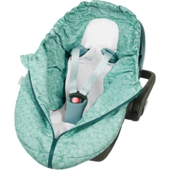 Odenwälder Voetenzak Coolmax White Leaves Deep Forest -Winkel Voor Kinderwagens En Accessoires odenwaelder voetenzak coolmax white leaves deep forest a347186 3