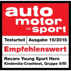 RECARO Autostoel Young Sport Hero Prime Silent Grey -Winkel Voor Kinderwagens En Accessoires recaro autostoel young sport hero prime silent grey a311073 2