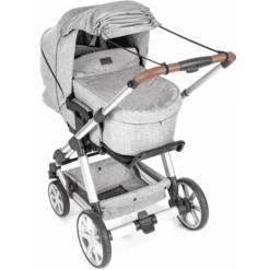 Reer Zonnezeil ShineSafe+ Grijs-melange 9 Reer Zonnezeil ShineSafe+ Grijs-melange -Winkel Voor Kinderwagens En Accessoires reer zonnezeil shinesafe grijs melange a362156 4
