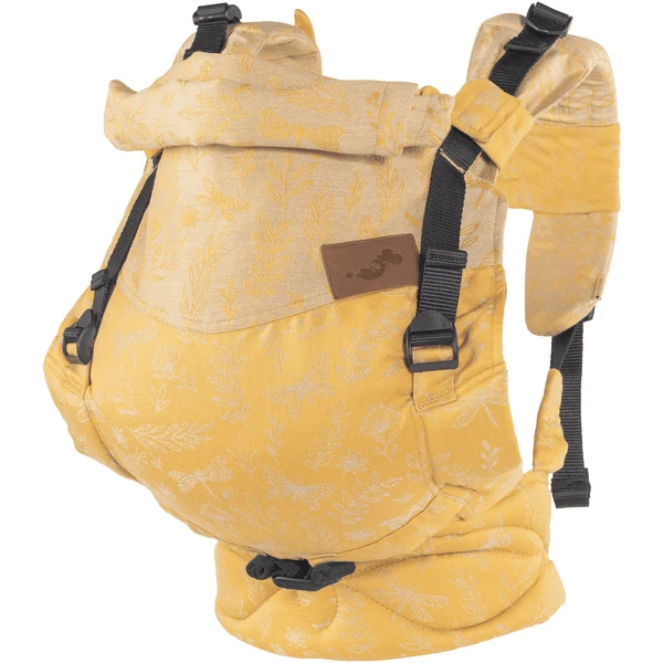 SCHMUSEWOLKE Draagzak Comfort Maxi Botanical Golden Linnen 1 SCHMUSEWOLKE Draagzak Comfort Maxi Botanical Golden Linnen