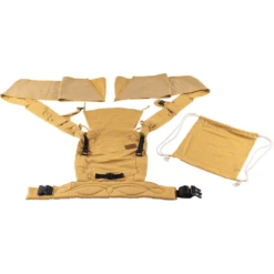 SCHMUSEWOLKE Draagzak Half Buckle Botanisch Golden Linnen -Winkel Voor Kinderwagens En Accessoires schmusewolke draagzak half buckle botanisch golden linnen a371900 3