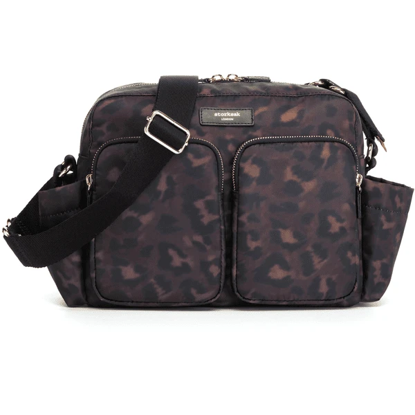 Storksak Kinderwagen Organiser Leopard Black 1 Storksak Kinderwagen Organiser Leopard Black