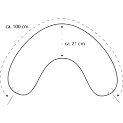 THERALINE Hoes Voor Nekkussen Medium 100 X 21 Cm Gemêleerd Rozenhout Bamboe Collectie -Winkel Voor Kinderwagens En Accessoires theraline hoes voor nekkussen medium 100 x 21 cm gemeleerd rozenhout bamboe collectie a313285 3