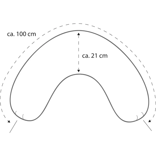 THERALINE Nekkussen Medium 100 X 21 Cm Incl. Hoes Grijs Bamboo Collection 5 THERALINE Nekkussen Medium 100 X 21 Cm Incl. Hoes Grijs Bamboo Collection - Afbeelding 5
