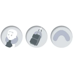 THERALINE Nekkussen Middel 100 X 21 Cm Incl. Hoes - Sterrenhemel -Winkel Voor Kinderwagens En Accessoires theraline nekkussen middel 100 x 21 cm incl hoes sterrenhemel a272359 3