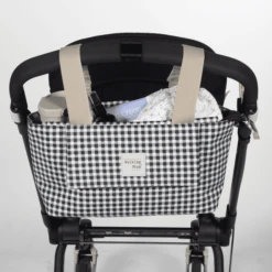 Walking Mum Organiser I Love Vichy Zwart -Winkel Voor Kinderwagens En Accessoires walking mum organiser i love vichy zwart a394764 2